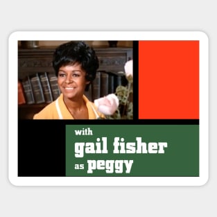 Gail Fisher as Peggy - Mannix Sticker